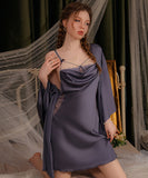 【2点セット】5色 セクシー パッド付き ルームウェア エロかわいい パジャマ レース 谷間魅せ XH8-GR3472