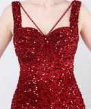 【7色】ロングドレス ナイトドレス スリート 華奢感 キラキラ 宴会 演奏会 誕生日 XH2-YEY31801#