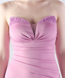 【8色】ロングドレス ナイトドレス ベアトップ 華奢感 キラキラ 宴会 演奏会 誕生日 XH2-YEY31978#