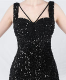 【7色】ロングドレス ナイトドレス スリート 華奢感 キラキラ 宴会 演奏会 誕生日 XH2-YEY31801#