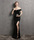 【7色】ロングドレス 高品質 キラキラ ナイトドレス 宴会 美足効果 演奏会 XH2-YEY18355#