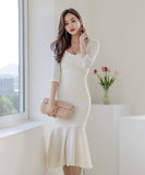 フリル レース キャバドレス ロングドレス 指名up  二次会 同伴　XH2-ZED888369BH538