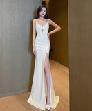 【black&white】キャバドレス セクシー ロングドレス ナイトクラブ ベアトップ 宴会 Party XH2-YM9116