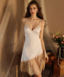 【2色】 パジャマセット セクシー ルームウェア レース 肌見せ XH8-FY418