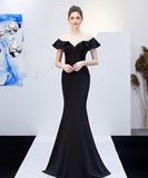 【6色】手作り バースデーロングドレス 宴会 パーティー 演奏会 オフショルダーフ キラキラ XH2-YEY16268#