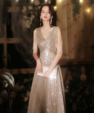 キラキラ ナイトドレス セクシー 華奢感 ゴージャス 演奏会 誕生日 パーティー XH2-SX‐TM655988788980