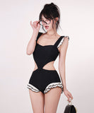 ビキニ 水着 モノキニ 体型カバー ホルターネック セクシー 温泉 ビーチ 海 着痩せ 気質 タンキニ XH7-CF-XI2508