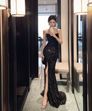 ロングドレス キラキラ バックレスワンピース キャバドレス ナイトドレス パーティー 宴会 キャバドレス セクシーXH2-CD3-260-69570780