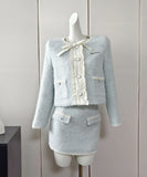 【上下セット】ミニドレス セレブ風 高級感 秋冬 エレガント 着痩せ 気質 韓国っぽ XH2-LML9050