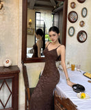 ロングドレス マーメイドドレス キャミワンピ セクシー 宴会 パーティー エレガント XH2-XHY917989