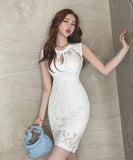 ミニドレス キャバドレス レース セクシー ナイトクラブ きゃばきゃば 同伴 XH2-ZED885819A71