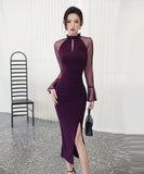 膝丈ドレスキャバドレスセクシーセレブ風通勤透明感エレガントXH2-ZED889687GT347