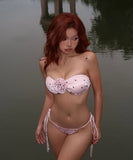 水着 ビキニ 三角ビキニ フラワー セクシー ベアトップ 水玉柄 ビーチ 海 タンキニ 温泉 XH7-DP-A22279