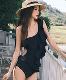 ビキニ モノキニ 水着 新作 ワンショルダー フリル カワセクシー 温泉 XH7-FH-SHE