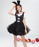 【コスプレ3点セット】メイド 体型カバー フレアスカートデザイン ペアガーリー バニーガール XH2-KQT8672