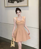 ミニドレス Aライン キャバドレス 大人可愛い セクシー 宴会 パーティードレス リボン 着痩せ 気質XH2-XKD-D200-8102-Jun7