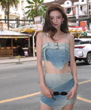 デニムビキニ セクシー 超人気 かわいい chic お洒落 ビーチ INS 話題 XH7-QD2312115