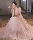 ナイトドレス 姫様 誕生日パーティー ゴージャス 高品質 披露宴 演奏会 発表会 XH2-YLW020602