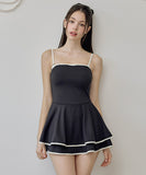 水着ビキニワンピースAライン体型カバー露出控え着痩せ気質フラワーカワセクシー XH7-DP-A32814