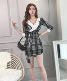 キャバドレス 秋新作 ミニドレス セクシー Vネック 小顔効果 谷間魅せ XH2-ZED882265BH506