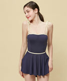 水着ビキニワンピースAライン体型カバー露出控え着痩せ気質フラワーカワセクシー XH7-DP-A31753