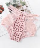 5色 パンツ 下着 レース ショーツ パンティ レオパード柄 MY8-AFQ-9061