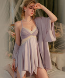 【4色】【2点セット】パジャマ エロかわいい 不規則 レース ルームウェア 女子力 XH8-GR3423