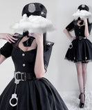 【5点セット】ハロウィンコスプレポリス 制服セクシー谷間魅せ XH2-XJ1026