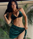 【3点セット】水着 ホルターネック ビキニ モノキニ セクシー 海辺 おしゃれ感 水着 着痩せ hot girl ビーチ　XH2-XYX-HH2161