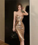 【2色】ミニドレス キラキラ ナイトクラブ キャバドレス party 谷間見せ XH2-DD5791