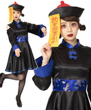 2色【3点セット】デザインキョンシー体型カバーフレアスカート個性キャラクター (ワンピース/帽子/お札) XH2-QN1794