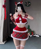 5点セット クリスマ コスプレ ベアトップ セクシー かわいい サンタ服 XH2-JXL-S42