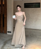 ロングドレスナイトクラブキャバドレスキラキラセクシーキャバクラ宴会パーティー着痩せ気質XH2-CD5-109-80450800