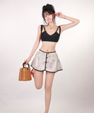 【3点セット】ビキニ 三角ビキニ 水着 花柄 体型カバー 大人可愛い ワンピース モノキニ ビーチ 海 旅行 SNS話題 XH7-CF-XI2507