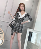 キャバドレス 秋新作 ミニドレス セクシー Vネック 小顔効果 谷間魅せ XH2-ZED882265BH506