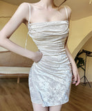 【4色】ミニドレス セクシー キャバドレス 谷間見せ 肌見せ party XH2-DD7403