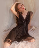 【4色】ルームウェア セクシー パジャマ エロかわいい レース リボン XH8-GR2535