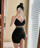 【3色】ミニドレスキャバドレスセクシー谷間見せ指名ナイトクラブ XH2-DD5939