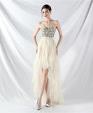 【5色】ロングドレス チュール ナイトドレス party キラキラ 宴会 演奏会 ベアトップ セクシー お姫様 XH2-YEY31882#