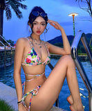 ビキニ モノキニ 水着 セクシー モノキニ 花柄 インスタ話題 温泉 XH7-GM-adn023