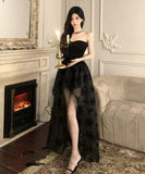 ロングドレス キャバドレス ベアトップ カワセクシー ナイトクラブ 花柄 宴会 おしゃれ XH2-CD3-141-25170620