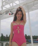 【2色】ビキニ 水着 モノキニ 体型カバー フラワー セクシー 温泉 ビーチ 海 着痩せ 気質 タンキニ XH7-DP-A32038