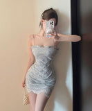 ミニドレス キラキラ キャバドレス セクシー ナイトクラブ party 指名 XH2-DD5940