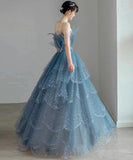 ロングドレス セクシー キラキラ 誕生日 パーティードレス お姫様 演奏会 宴会 XH2-MBYD-AL704402885502