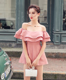 【3色】オールインワン フリー オフショルダー 大人可愛い 通勤 XH2-ZED889115-AGT350