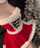 【4点セット】サンタ服 サンタバニーガール クリスマス カワセクシー ふわふわ XH2-ZQ6217