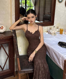 ロングドレス マーメイドドレス キャミワンピ セクシー 宴会 パーティー エレガント XH2-XHY917989