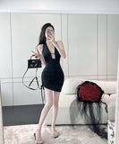 キャバドレス 谷間魅せ 指名 セクシー ミニドレス キャバクラ hot girl XH2-DD4853