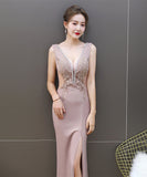 ロングドレス 宴会 二次会 パーティードレス 透明感 肌見せ レース ゴージャス XH2-HX1