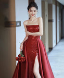 【手作り】キラキラ パーティー 宴会Ⅴネック 谷間魅せ 華奢感 演奏会 誕生日 マーメイドドレス XH2-YFTK7/22